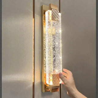 Gold black dimmable wall sconce LED IP65 maritime luxury light
