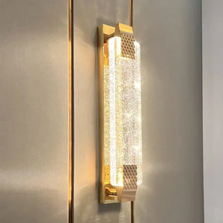 Luxury gold wall sconce dimmable LED IP65 cruise ship inspired