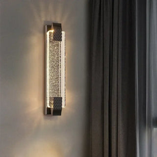 Black luxury wall lamp dimmable LED IP65 50cm nautical design