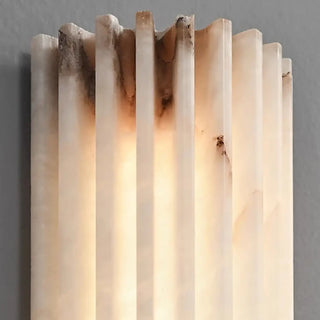Veined marble LED wall sconce warm 3000K – ambient glow