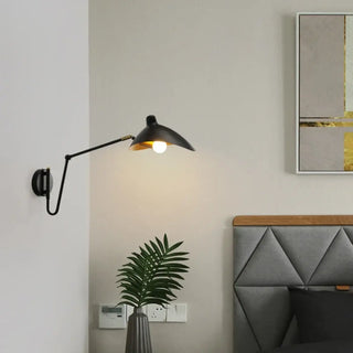 Large industrial wall light 85cm E14 LED metal acrylic retro style