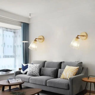 Frosted glass sconce gold – Scandinavian soft warm light