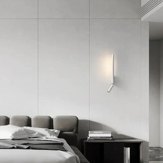 IP65 LED wall sconce in white clean exterior side angle