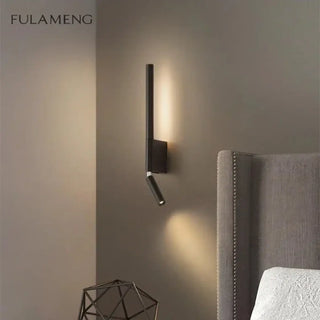 Minimalist wall sconce close-up acrylic diffuser 3000K warm