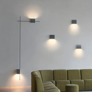 large black geometric wall sconce LED – modern original