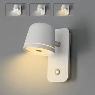 White slim aluminium wall sconce 5W LED IP20 8.5cm modern