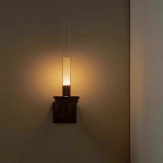 Candle effect wall sconce LED – black modern IP65 design