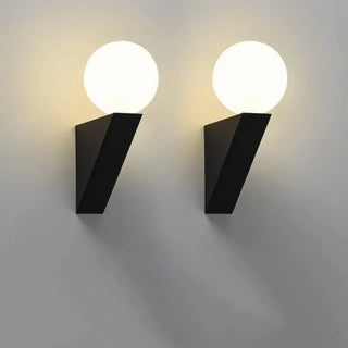 VOIT ball wall sconce installed living room ambient