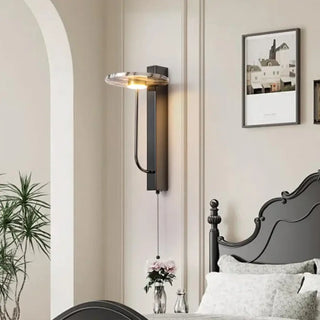 Minimalist black marble and metal wall sconce LED 5W – dimmable 20×40cm