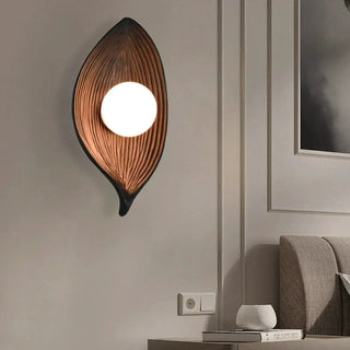 ZEN minimalist Japanese wall sconce installed bedroom