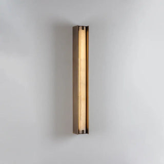 Modern LED light bar wall sconce in gold metal 55cm – front view