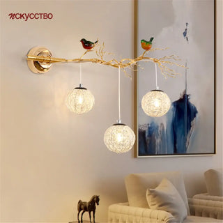 SYLVANA sculptural branch wall sconce installed view