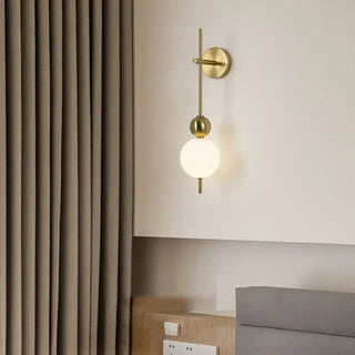 Gold 3-ball wall sconce LED dimmable IP65 art deco small