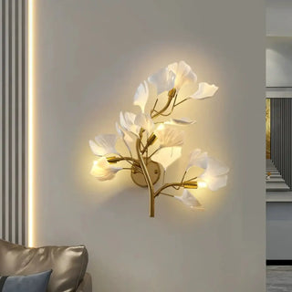 Modern scandinavian wall sconce G9 white 35x50cm