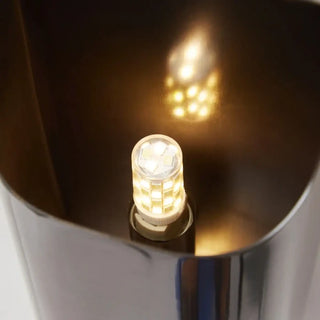 Soutus metal wall sconce black finish detail