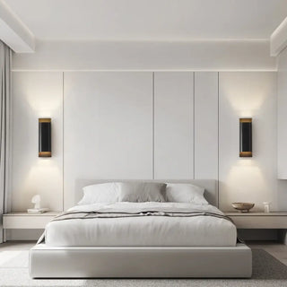Soutus modern LED sconce top view