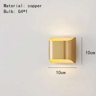Soutus modern metal LED wall sconce up down – front view