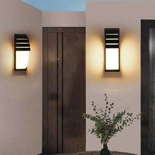 NUMY Modern Black Metal LED Outdoor Wall Light – Contemporary Exterior Design