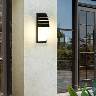 NUMY Modern Black Metal LED Outdoor Wall Light – Contemporary Exterior Design