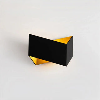 Geometric LED wall sconce black – modern IP65 outdoor accent