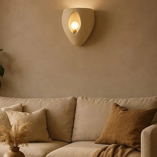 beige polystyrene wall sconce G4 – shape C elegant