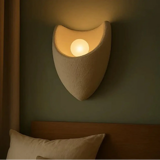 polystyrene wall sconce beige – shape B G4 LED elegant