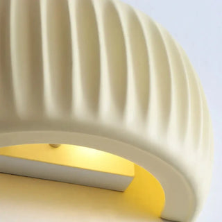 Sibede cream resin wall light – top view
