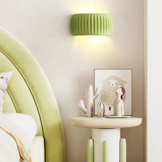 Sibede cream wall sconce – side angle