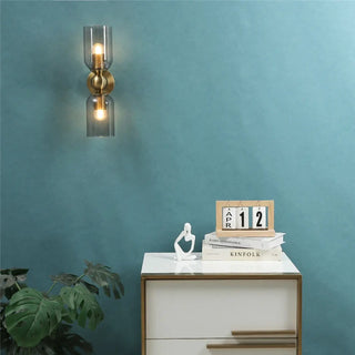 TRINOR contemporary wall sconce soft glow close-up