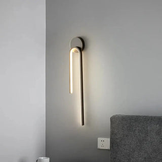 Modern acrylic wall sconce close-up – gold black G4 53cm IP65