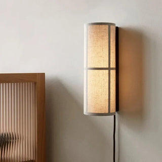 Fabric wall sconce E27 LED – white soft light modern