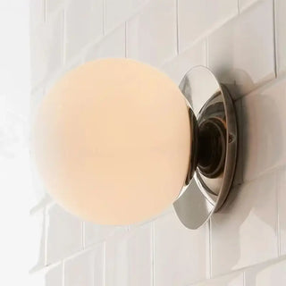 Gold frosted wall sconce for bathroom G9 – IP65 Ø15cm M size