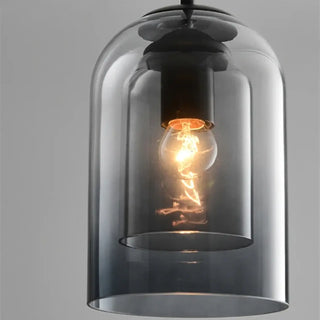 COMANO Modern Brown or Black Tinted Glass Ceiling Light – view 1