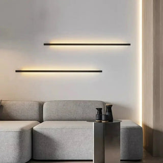 SUITIRU vertical LED linear wall sconce matte black