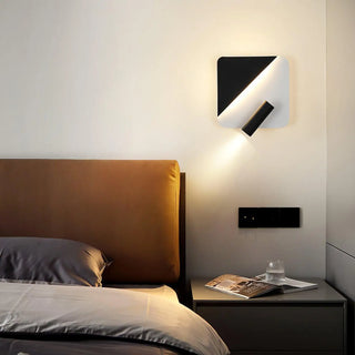 White triple wall sconce LED warm 3000K bedroom view