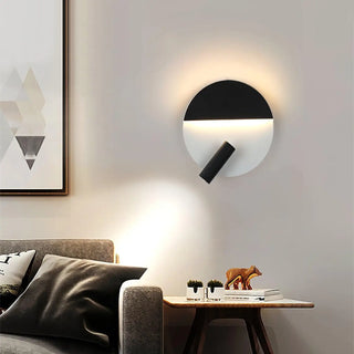 Triple G4 wall sconce black installed side view