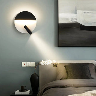White wall sconce 3 lights aluminum acrylic close-up