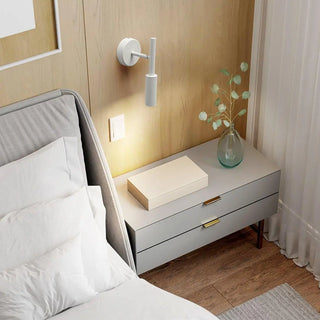 Black modern sconce installed hallway – G9 8W warm ambient light