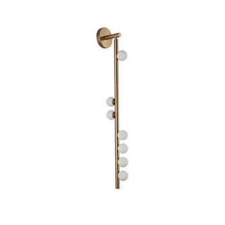Gold and black glass ball wall sconce – 3000K dimmable designer