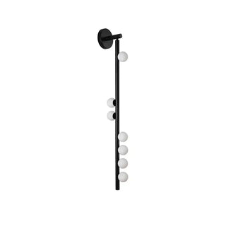Modern ball wall sconce with 7 lights – gold black G9 100cm indoor