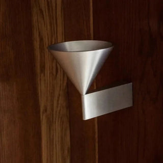 MANDI inverted cone close-up aluminum finish detail
