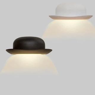 Black hat wall lamp E27 – Nordic 25cm modern fixture