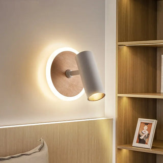 TOURE white swivel head wall light Nordic design