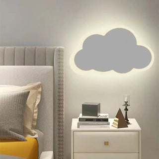 White cloud wall light close-up – G4 LED aluminum 30×19cm