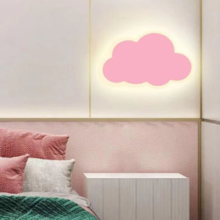 Pink cloud wall sconce angle – G4 10W warm 3000K nursery light