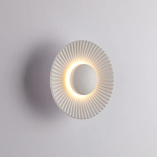 white fluted glass wall sconce G4 5W – modern IP65
