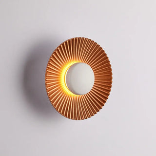 orange fluted glass wall sconce G4 LED 5W IP65 – modern