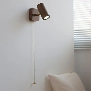 Adjustable wood sconce side view E27 Scandinavian