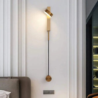 TIME adjustable wall sconce installed bedroom view