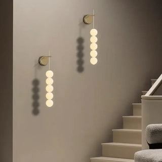 Gilded gold LED wall sconce 12W – S size 50cm solar effect
